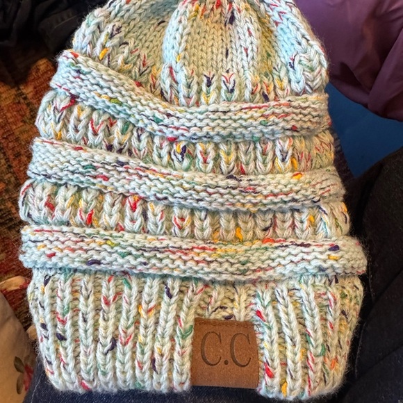 CC Multicolor Knit Beanie NWOT - Picture 2 of 2